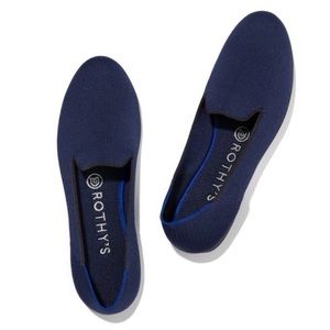 ROTHY’S Women’s Blue Midnight Navy Flats Loafers Slip On Shoes Knit Office